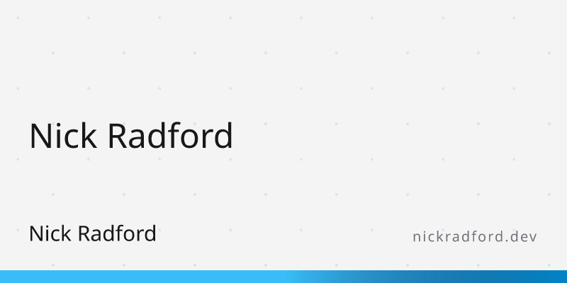 Tailwind Just-In-Time Compiler | Nick Radford | Software Engineer In ...