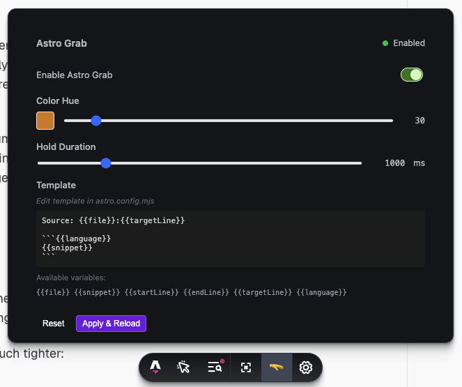 astro-grab screenshot 2