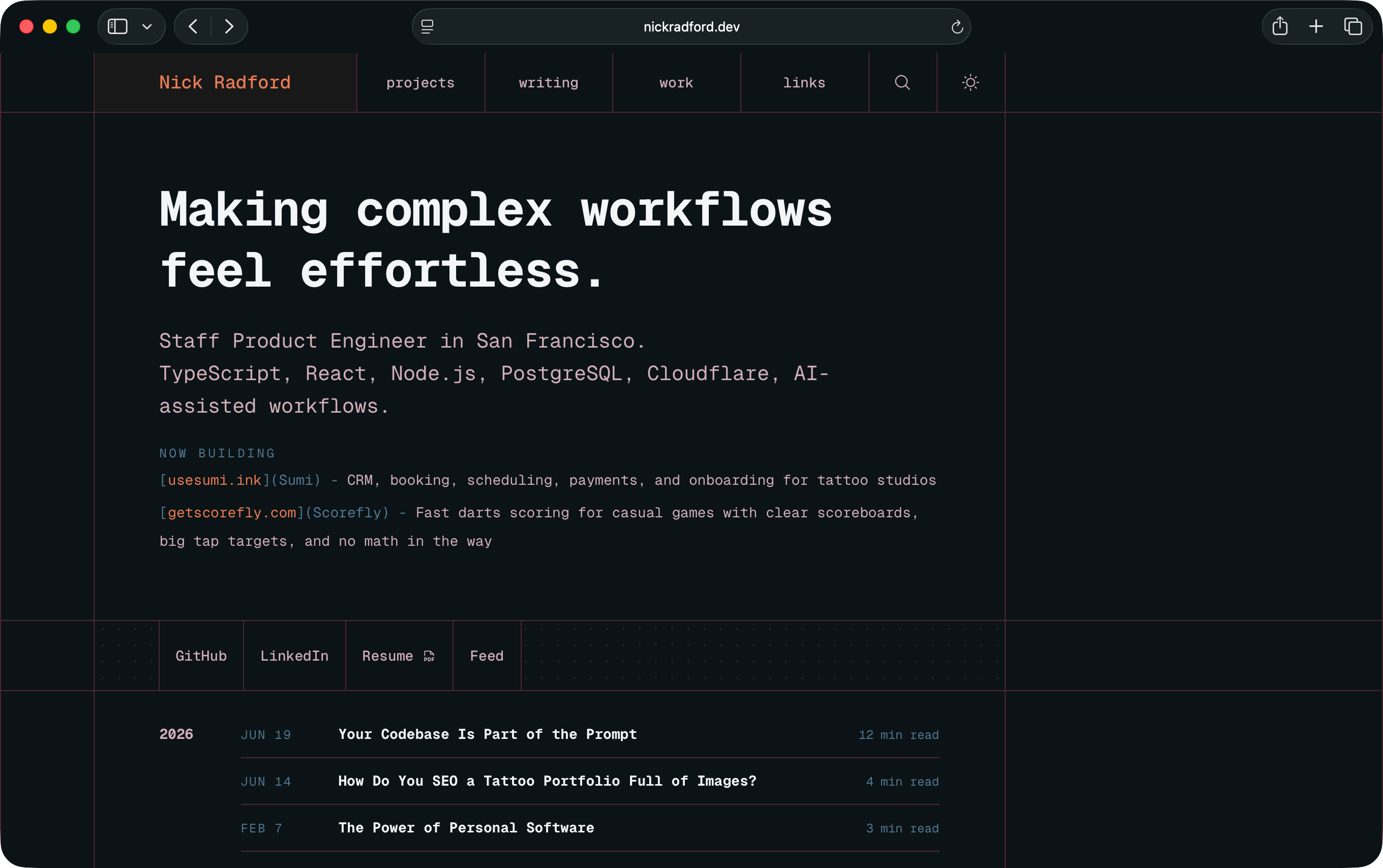 Theme Lab generated dark palette with teal surfaces and orange accents.